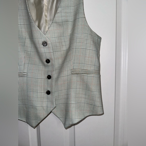 Zara Structured Plaid Vest - Picture 7 of 15